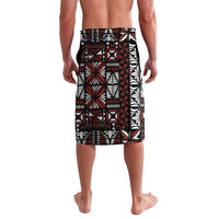 Red Tongan Ngatu Fonulei Pattern Lavalava