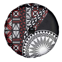 Red Tongan Ngatu Fonulei Pattern Spare Tire Cover LT9 - Polynesian Pride