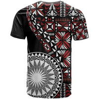 Red Tongan Ngatu Fonulei Pattern T Shirt