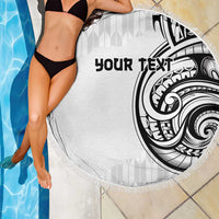 Hawaii and Japanese Culture Personalised Beach Blanket With Polynesian Tribal Tattoo Style LT9 - Polynesian Pride