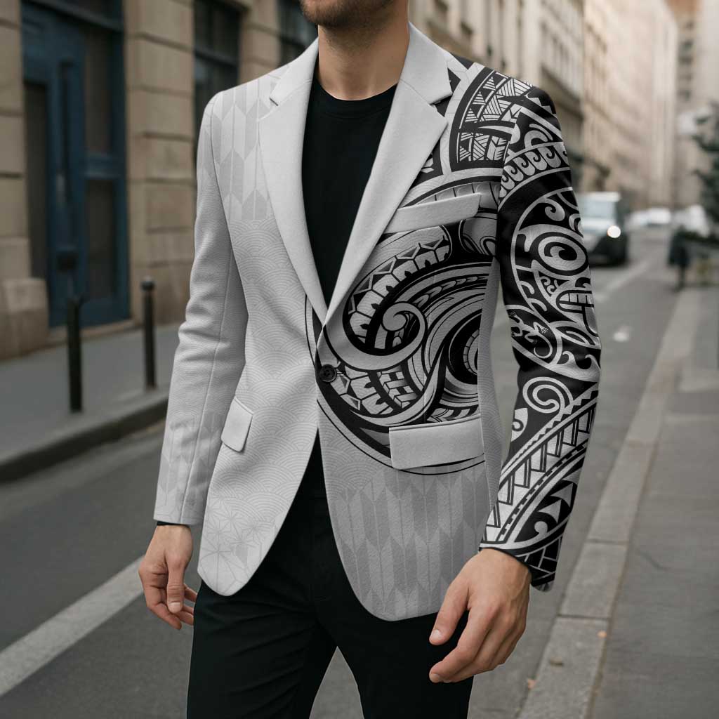 Hawaii and Japanese Culture Personalised Blazer With Polynesian Tribal Tattoo Style - Polynesian Pride