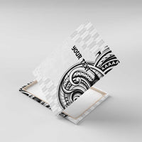 Hawaii and Japanese Culture Personalised Canvas Wall Art With Polynesian Tribal Tattoo Style LT9 With Frame White - Polynesian Pride