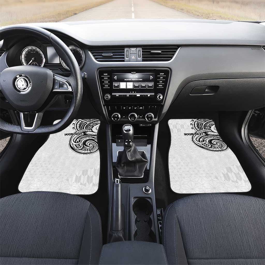 Hawaii and Japanese Culture Personalised Car Mats With Polynesian Tribal Tattoo Style