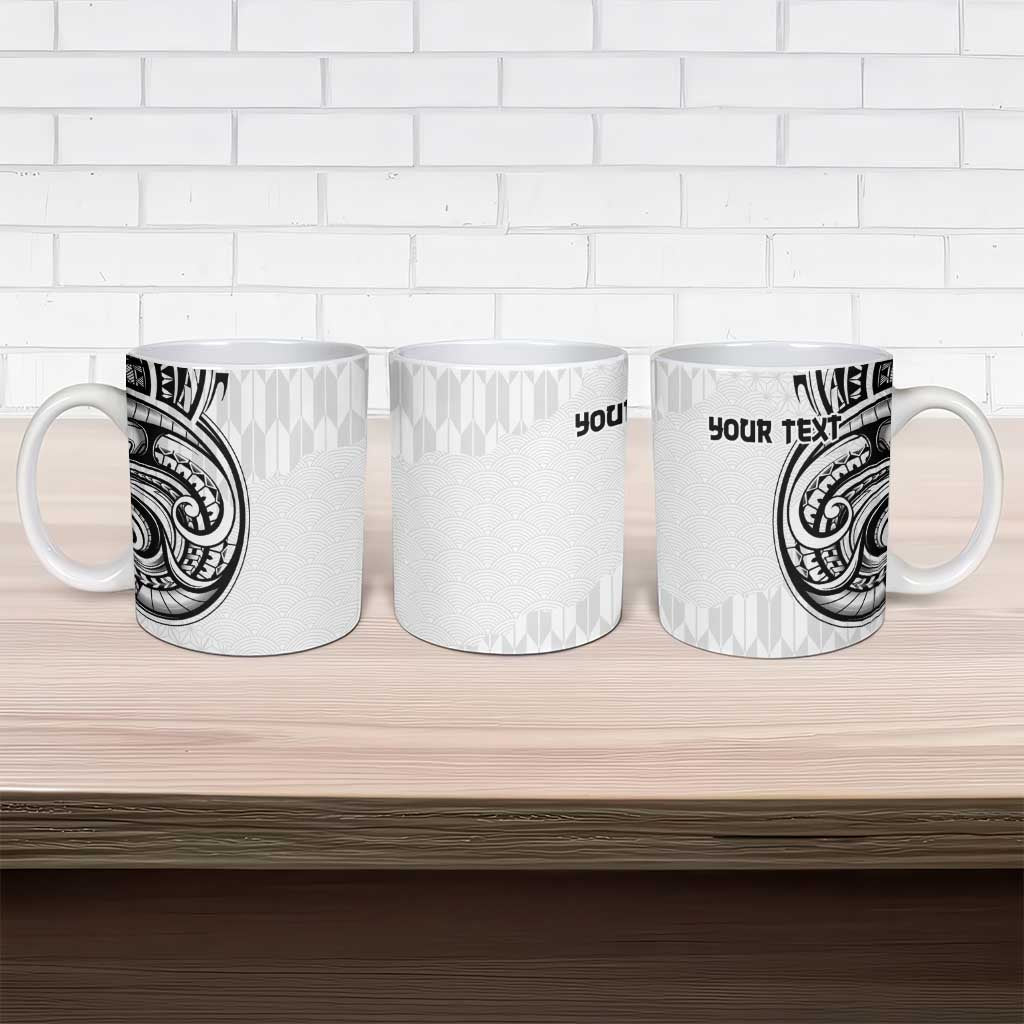 Hawaii and Japanese Culture Personalised Ceramic Mug With Polynesian Tribal Tattoo Style LT9 - Polynesian Pride