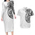 Hawaii and Japanese Culture Personalised Couples Matching Long Sleeve Bodycon Dress and Hawaiian Shirt With Polynesian Tribal Tattoo Style