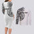 Hawaii and Japanese Culture Personalised Couples Matching Long Sleeve Bodycon Dress and Long Sleeve Button Shirt With Polynesian Tribal Tattoo Style