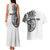 Hawaii and Japanese Culture Personalised Couples Matching Tank Maxi Dress and Hawaiian Shirt With Polynesian Tribal Tattoo Style