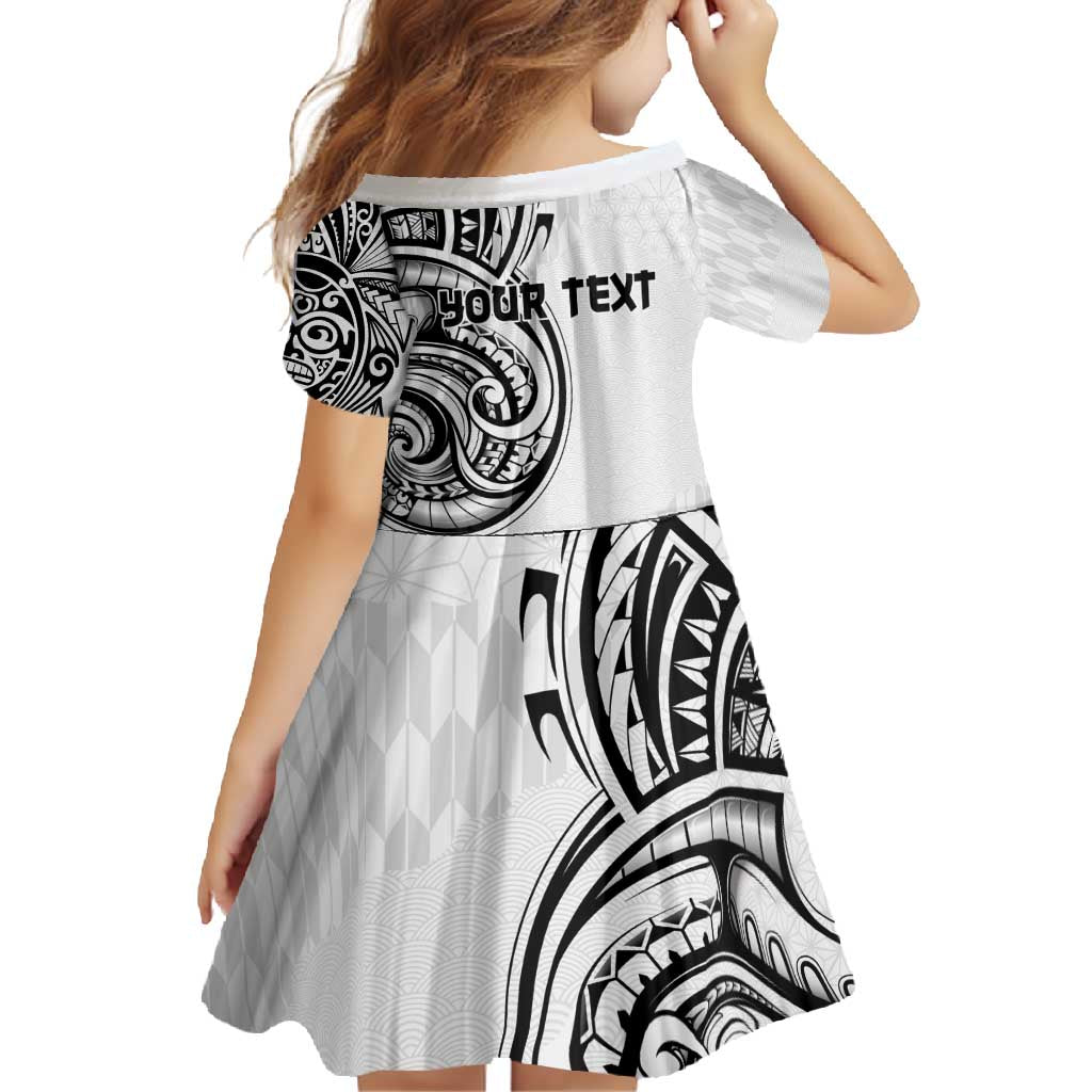 Hawaii and Japanese Culture Personalised Family Matching Long Sleeve Bodycon Dress and Hawaiian Shirt With Polynesian Tribal Tattoo Style