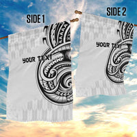 Hawaii and Japanese Culture Personalised Garden Flag With Polynesian Tribal Tattoo Style