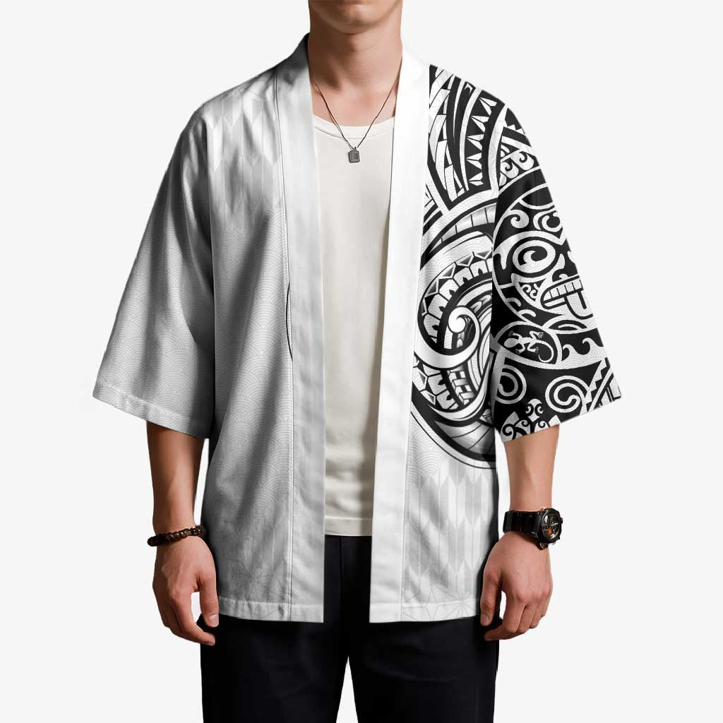 Hawaii and Japanese Culture Personalised Kimono With Polynesian Tribal Tattoo Style LT9 - Polynesian Pride