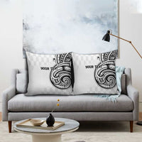 Hawaii and Japanese Culture Personalised Pillow Cover With Polynesian Tribal Tattoo Style - Polynesian Pride