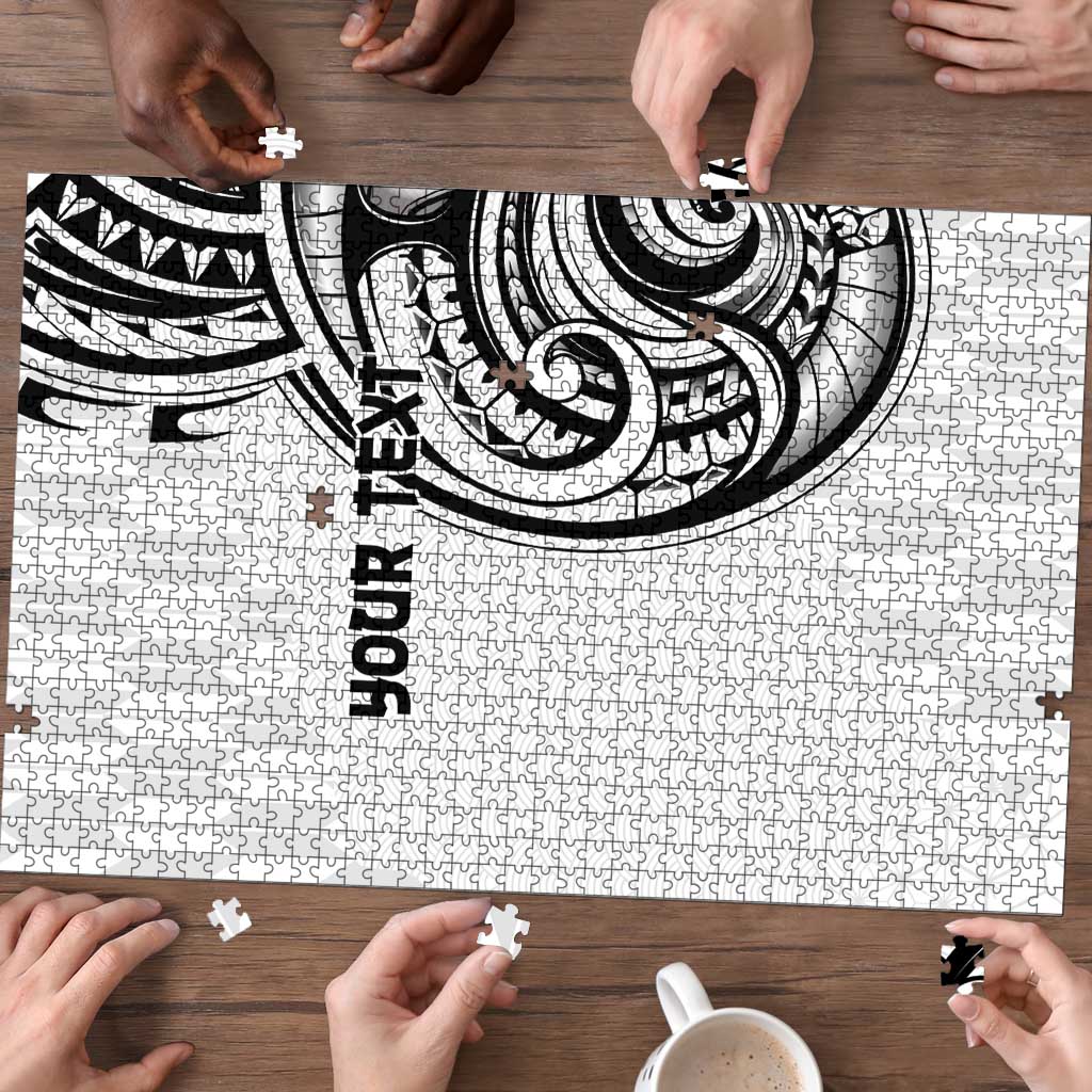 Hawaii and Japanese Culture Personalised Puzzle With Polynesian Tribal Tattoo Style LT9 - Polynesian Pride
