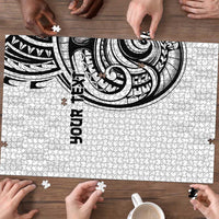 Hawaii and Japanese Culture Personalised Puzzle With Polynesian Tribal Tattoo Style LT9 - Polynesian Pride