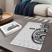 Hawaii and Japanese Culture Personalised Puzzle With Polynesian Tribal Tattoo Style LT9 - Polynesian Pride
