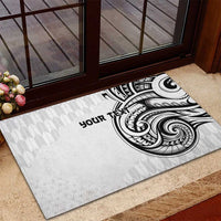 Hawaii and Japanese Culture Personalised Rubber Doormat With Polynesian Tribal Tattoo Style LT9 - Polynesian Pride
