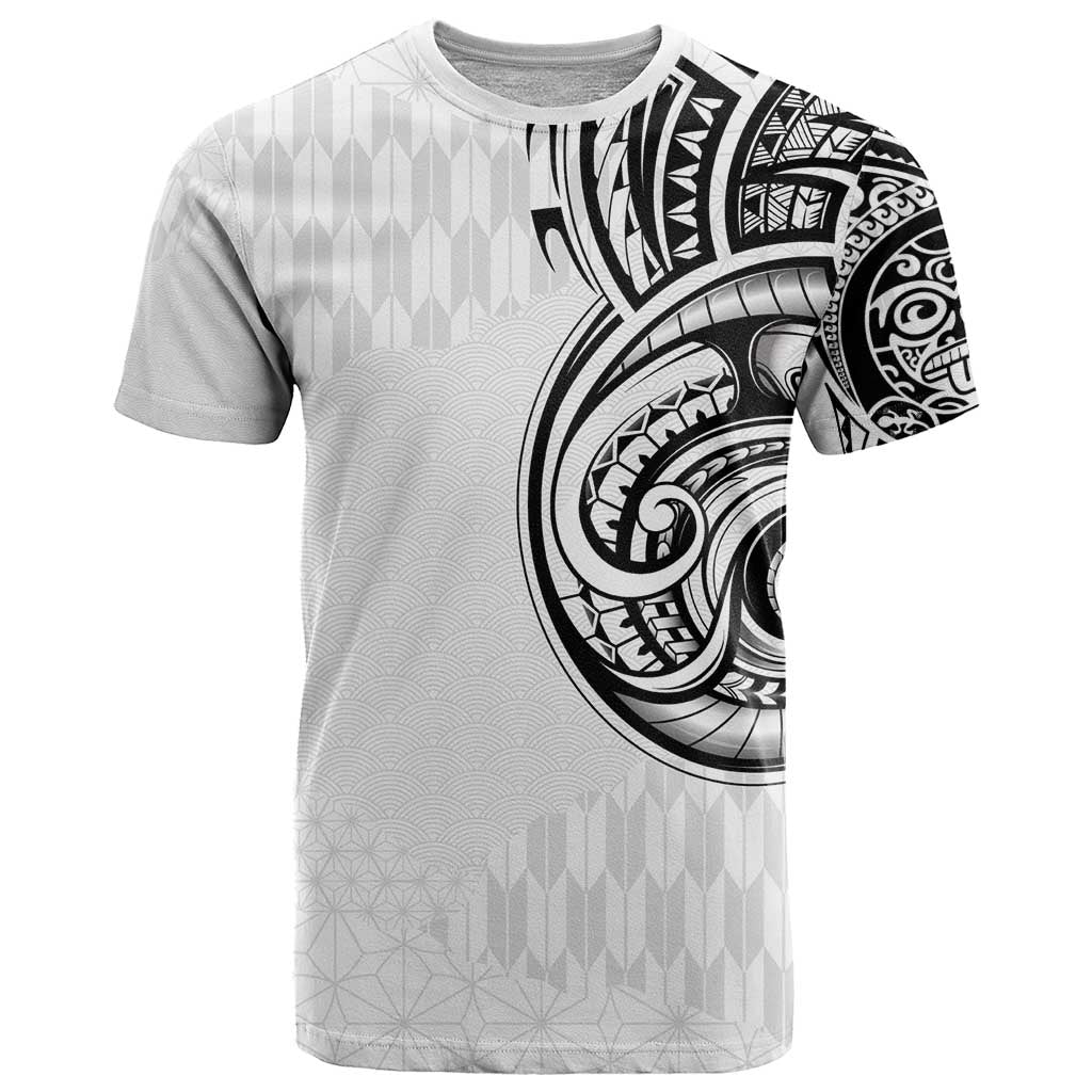Hawaii and Japanese Culture Personalised T Shirt With Polynesian Tribal Tattoo Style