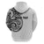 Hawaii and Japanese Culture Personalised Zip Hoodie With Polynesian Tribal Tattoo Style
