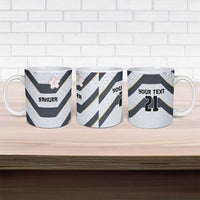 Japan Pacific Rugby 2022-23 Custom Ceramic Mug Black Sakura Japanese Wave Pattern LT9 - Polynesian Pride