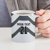 Japan Pacific Rugby 2022-23 Custom Ceramic Mug Black Sakura Japanese Wave Pattern LT9 - Polynesian Pride