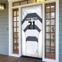 Japan Pacific Rugby 2022-23 Custom Door Cover Black Sakura Japanese Wave Pattern LT9 - Polynesian Pride