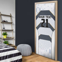 Japan Pacific Rugby 2022-23 Custom Door Cover Black Sakura Japanese Wave Pattern LT9 - Polynesian Pride