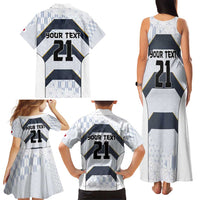 Japan Pacific Rugby 2022-23 Custom Family Matching Tank Maxi Dress and Hawaiian Shirt Black Sakura Japanese Wave Pattern LT9 - Polynesian Pride