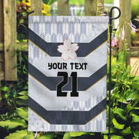Japan Pacific Rugby 2022-23 Custom Garden Flag Black Sakura Japanese Wave Pattern