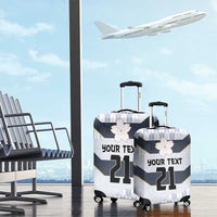 Japan Pacific Rugby 2022-23 Custom Luggage Cover Black Sakura Japanese Wave Pattern