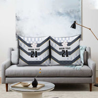 Japan Pacific Rugby 2022-23 Custom Pillow Cover Black Sakura Japanese Wave Pattern - Polynesian Pride