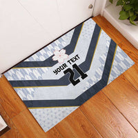 Japan Pacific Rugby 2022-23 Custom Rubber Doormat Black Sakura Japanese Wave Pattern LT9 - Polynesian Pride