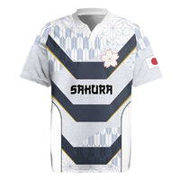 Japan Pacific Rugby 2022-23 Custom Rugby Jersey Black Sakura Japanese Wave Pattern LT9 Black - Polynesian Pride