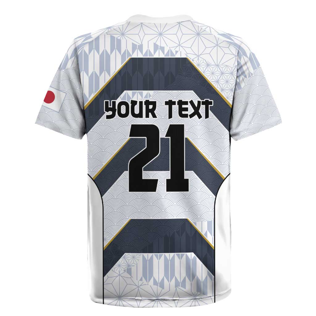 Japan Pacific Rugby 2022-23 Custom Rugby Jersey Black Sakura Japanese Wave Pattern LT9 - Polynesian Pride