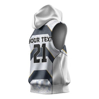 Japan Pacific Rugby 2022-23 Custom Sleeveless Hoodie Black Sakura Japanese Wave Pattern LT9 - Polynesian Pride