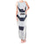 Japan Pacific Rugby 2022-23 Custom Tank Maxi Dress Black Sakura Japanese Wave Pattern