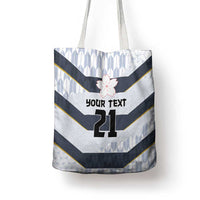 Japan Pacific Rugby 2022-23 Custom Tote Bag Black Sakura Japanese Wave Pattern - Polynesian Pride