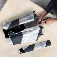 Japan Pacific Rugby 2022-23 Custom Umbrella Black Sakura Japanese Wave Pattern LT9 - Polynesian Pride