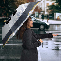 Japan Pacific Rugby 2022-23 Custom Umbrella Black Sakura Japanese Wave Pattern LT9 - Polynesian Pride