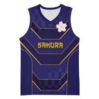 Japan Pacific Rugby 2022-23 Custom Basketball Jersey Blue Sakura Japanese Wave Pattern LT9 Unisex Blue - Polynesian Pride