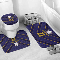 Japan Pacific Rugby 2022-23 Custom Bathroom Set Blue Sakura Japanese Wave Pattern - Polynesian Pride