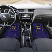 Japan Pacific Rugby 2022-23 Custom Car Mats Blue Sakura Japanese Wave Pattern LT9 Set 2pcs - Front Blue - Polynesian Pride