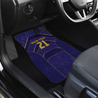 Japan Pacific Rugby 2022-23 Custom Car Mats Blue Sakura Japanese Wave Pattern LT9 - Polynesian Pride