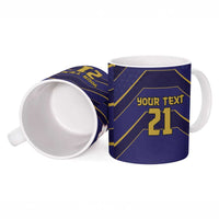 Japan Pacific Rugby 2022-23 Custom Ceramic Mug Blue Sakura Japanese Wave Pattern LT9 - Polynesian Pride