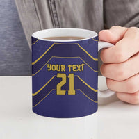Japan Pacific Rugby 2022-23 Custom Ceramic Mug Blue Sakura Japanese Wave Pattern LT9 - Polynesian Pride