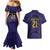 Japan Pacific Rugby 2022-23 Custom Couples Matching Mermaid Dress and Hawaiian Shirt Blue Sakura Japanese Wave Pattern