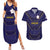 Japan Pacific Rugby 2022-23 Custom Couples Matching Summer Maxi Dress and Hawaiian Shirt Blue Sakura Japanese Wave Pattern