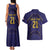 Japan Pacific Rugby 2022-23 Custom Couples Matching Tank Maxi Dress and Hawaiian Shirt Blue Sakura Japanese Wave Pattern