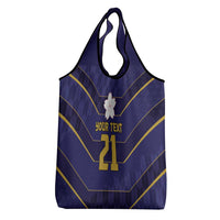Japan Pacific Rugby 2022-23 Custom Grocery Bag Blue Sakura Japanese Wave Pattern LT9 - Polynesian Pride