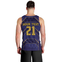 Japan Pacific Rugby 2022-23 Custom Men Tank Top Blue Sakura Japanese Wave Pattern LT9 - Polynesian Pride