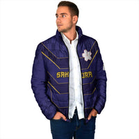 Japan Pacific Rugby 2022-23 Custom Padded Jacket Blue Sakura Japanese Wave Pattern LT9 - Polynesian Pride