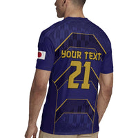 Japan Pacific Rugby 2022-23 Custom Rugby Jersey Blue Sakura Japanese Wave Pattern LT9 - Polynesian Pride